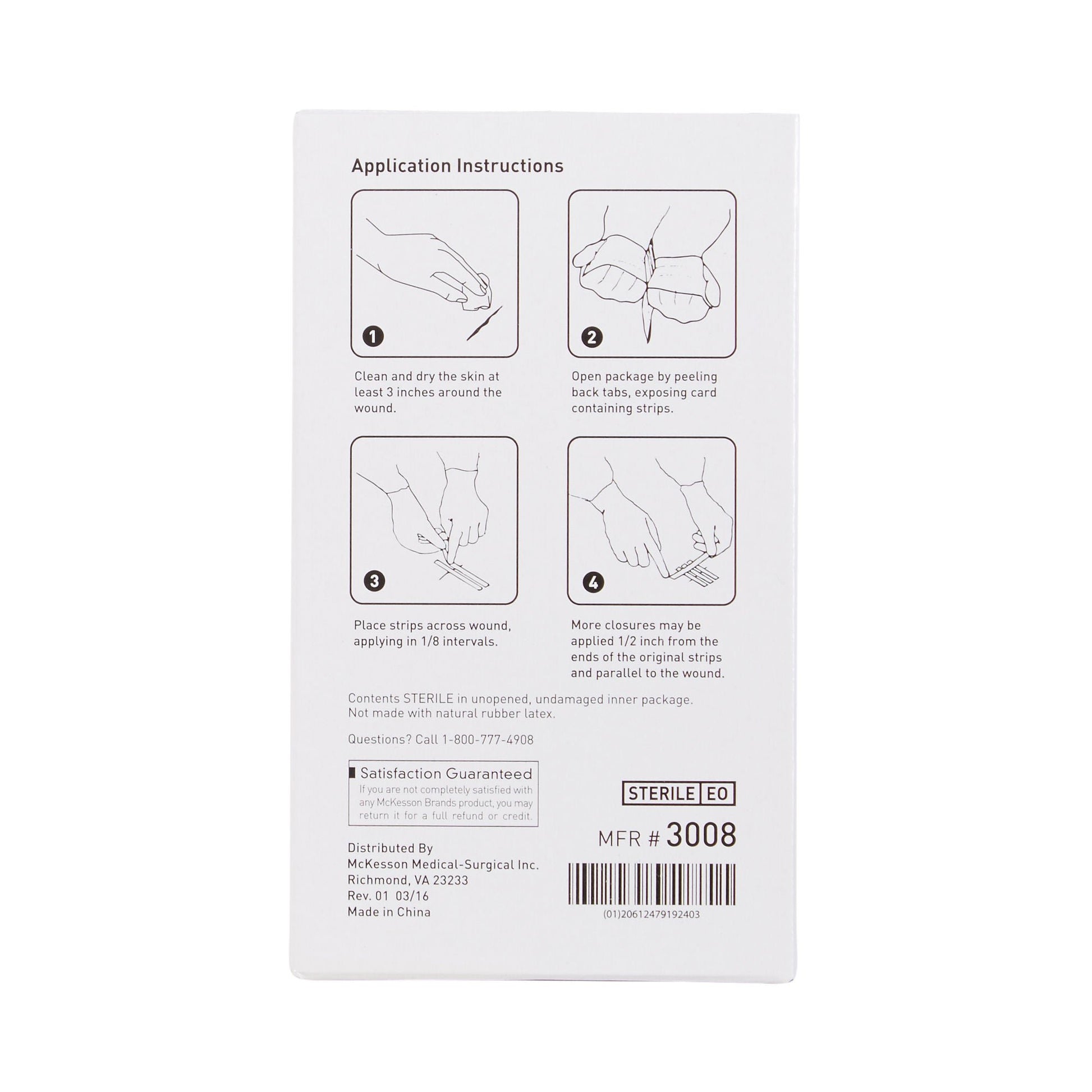 McKesson Skin Closure Reinforced Strip