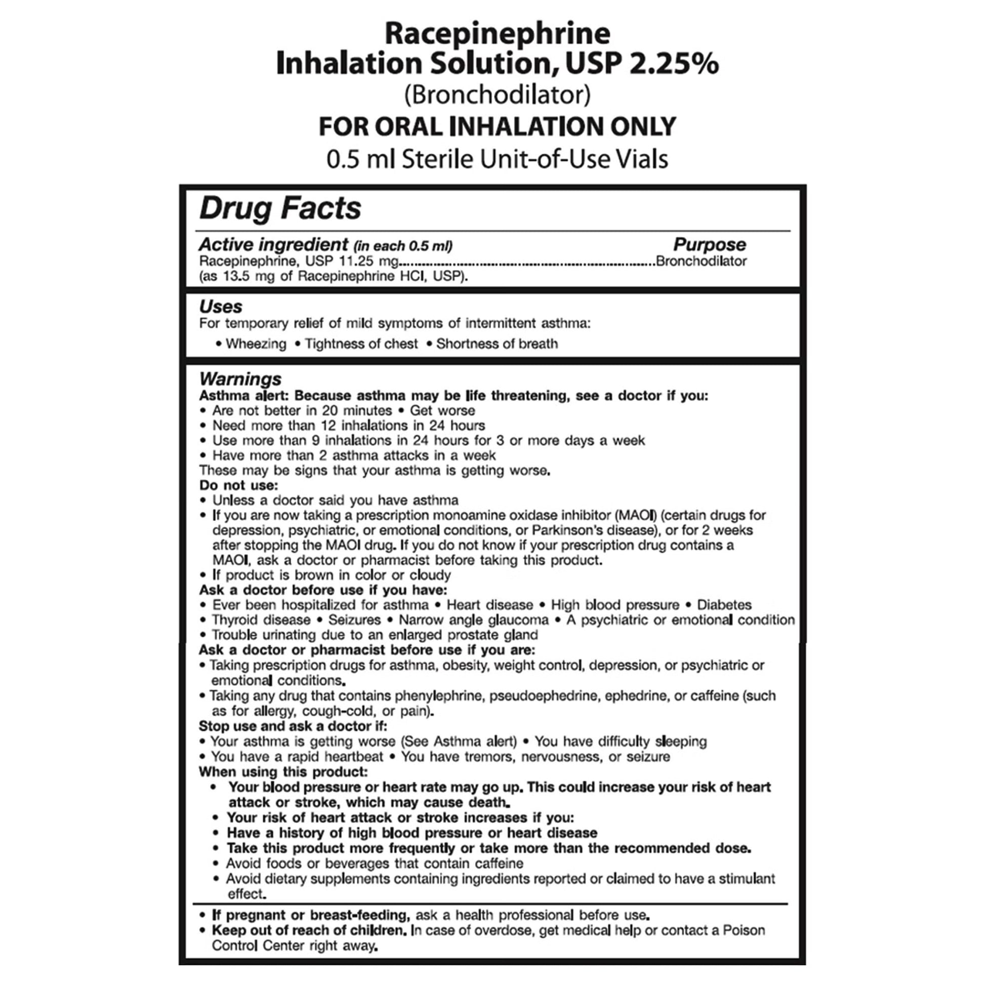 Nephron Inhalation Solution, Vial