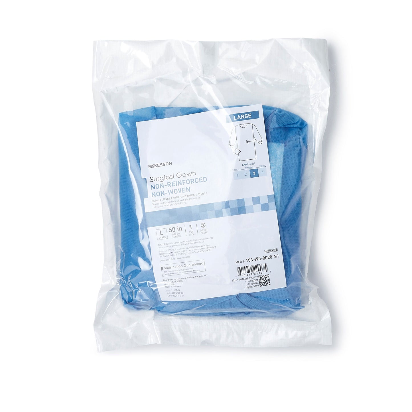 McKesson Nonreinforced Surgical Gown with Towel
