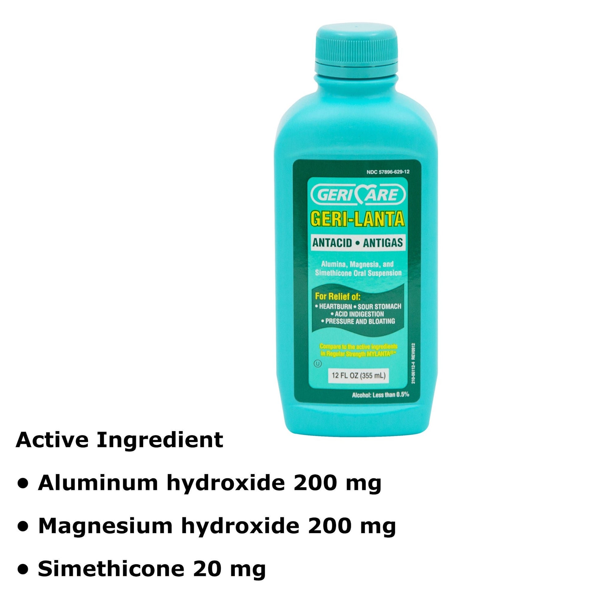Geri-Care® Geri-Lanta Antacid Liquid Relief for Gas and Heartburn