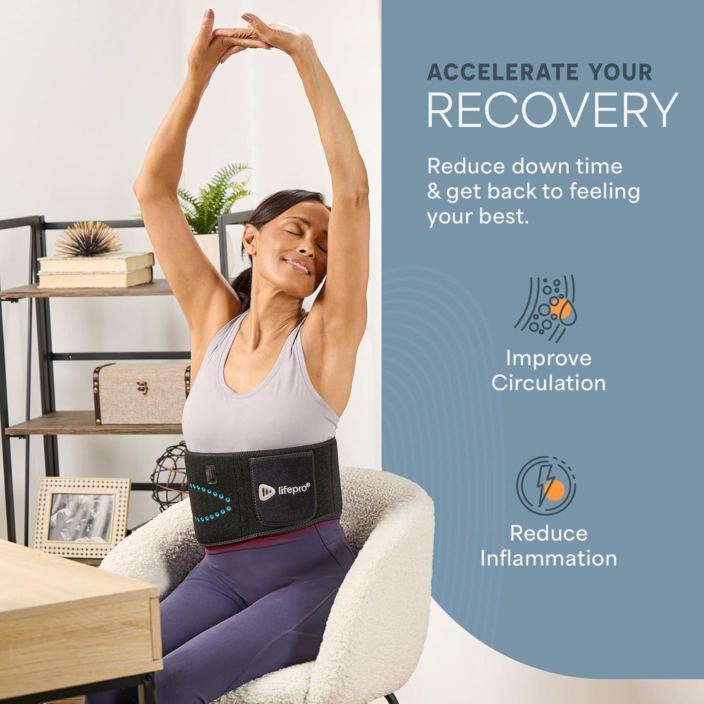 AllevaRed Pro Light Therapy Belt