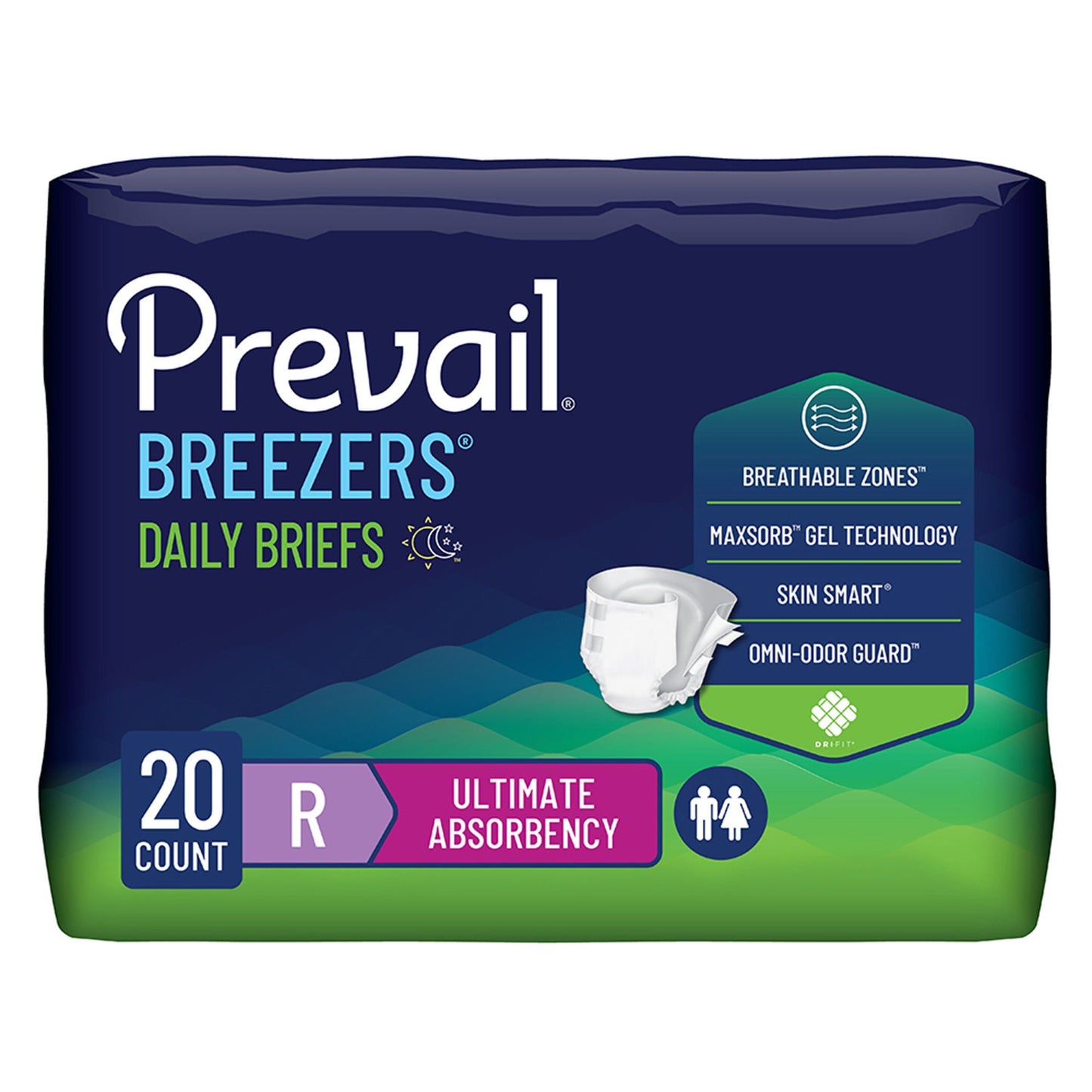 Prevail® Breezers® Ultimate Absorbency Incontinence Briefs