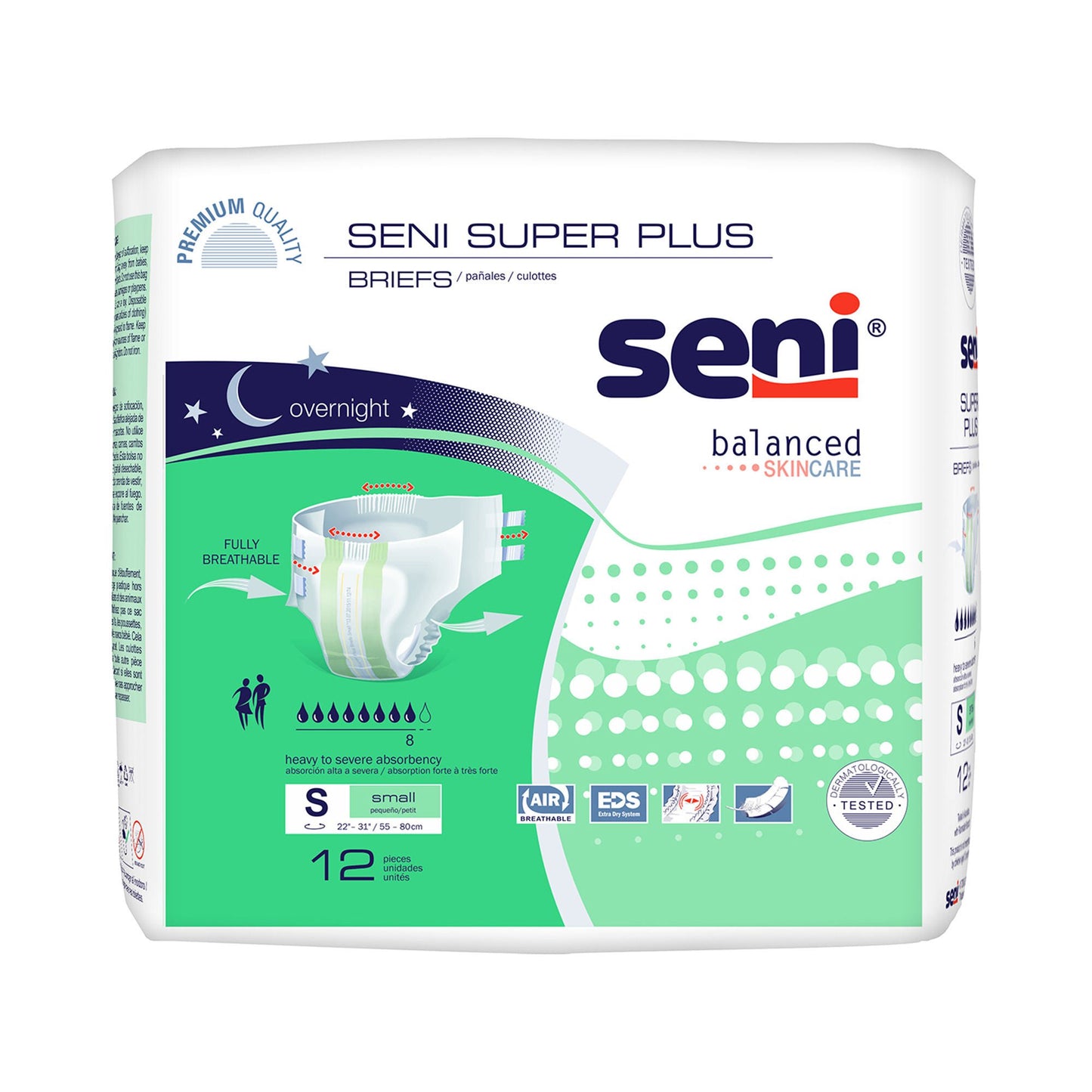 Seni® Super Plus Overnight Heavy to Severe Absorbency Incontinence Brief
