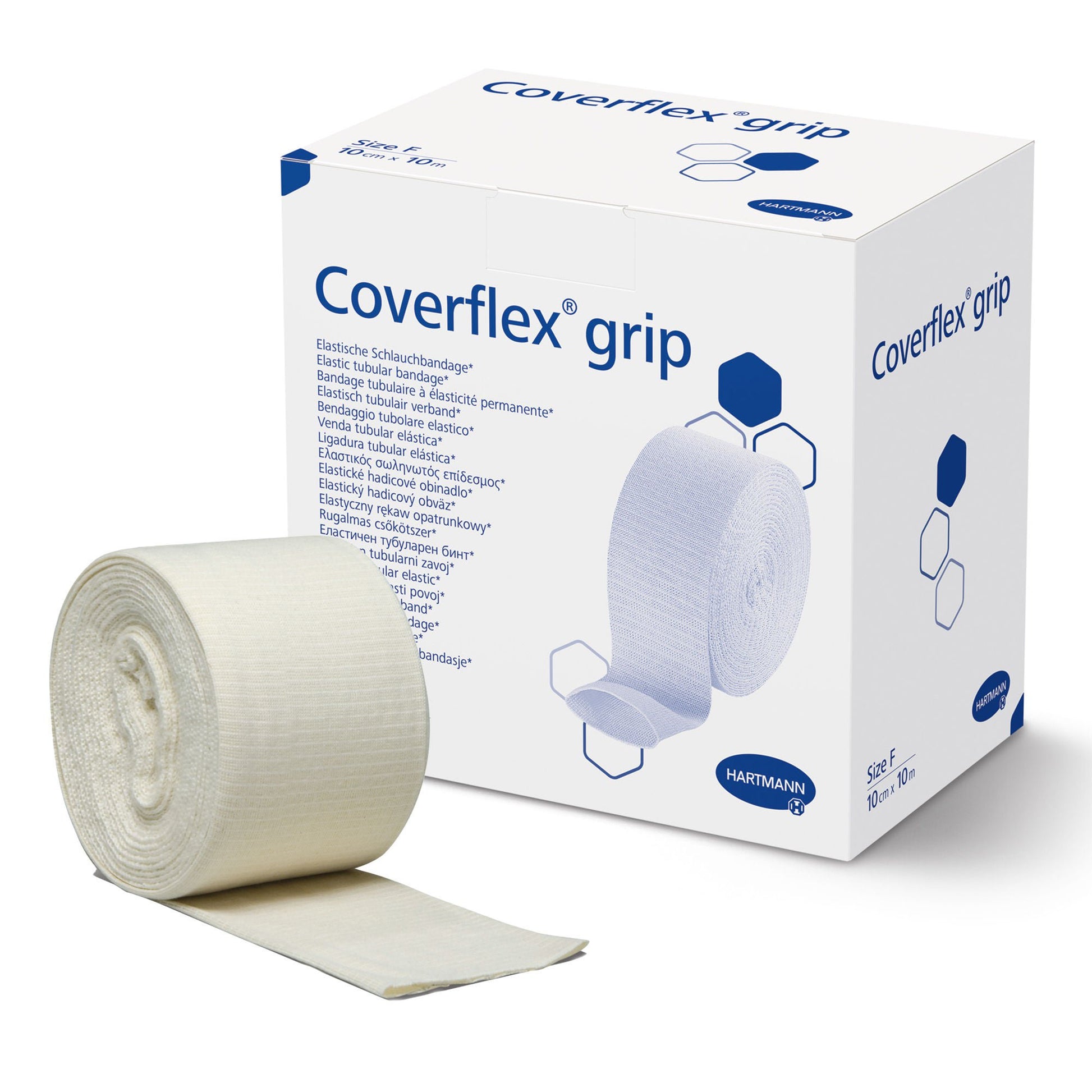 Coverflex® grip Pull-On Elastic Tubular Support Bandage, 4" x , Size F