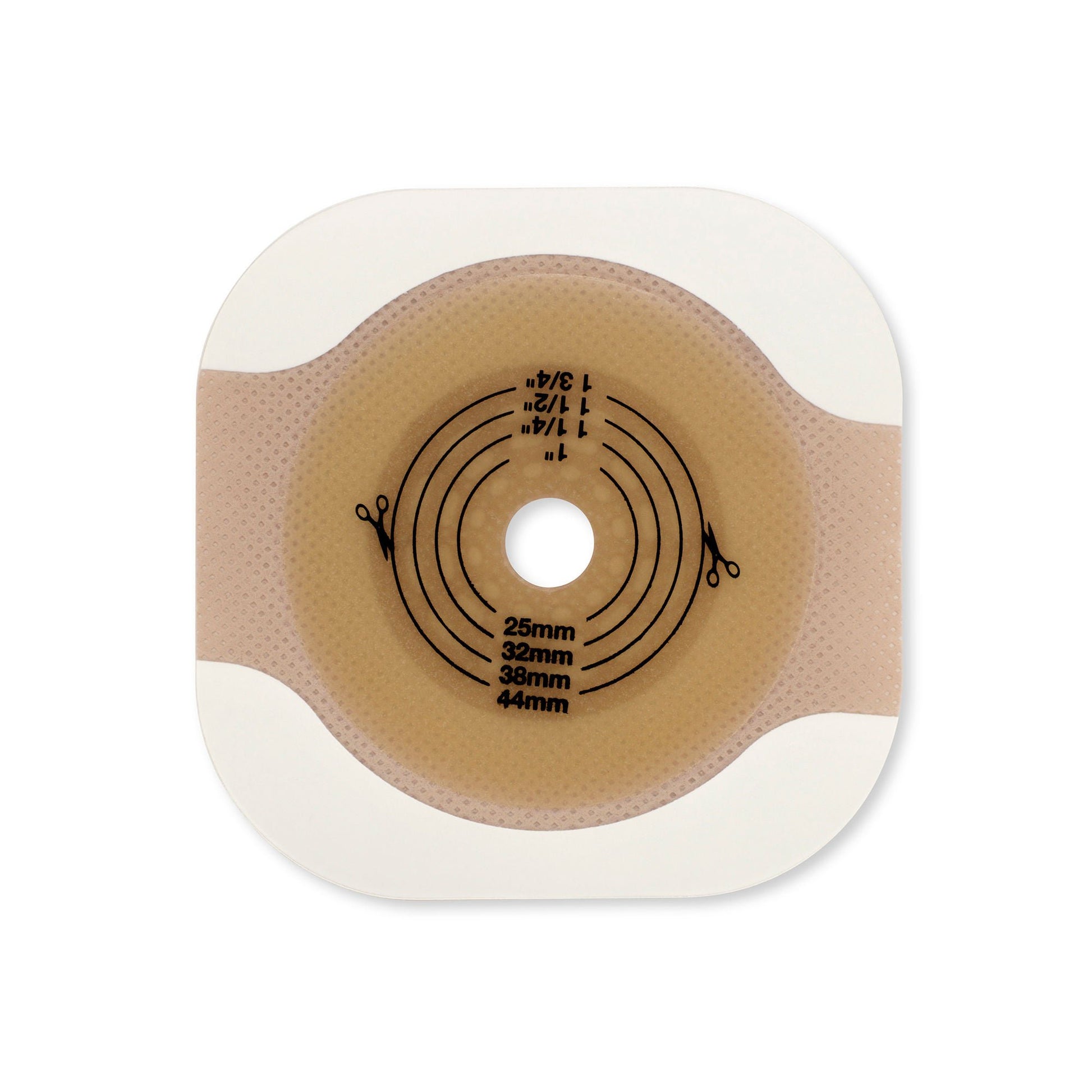 New Image™ Flat CeraPlus™ Ostomy Barrier with Tape Borders, Flange, 29 mm