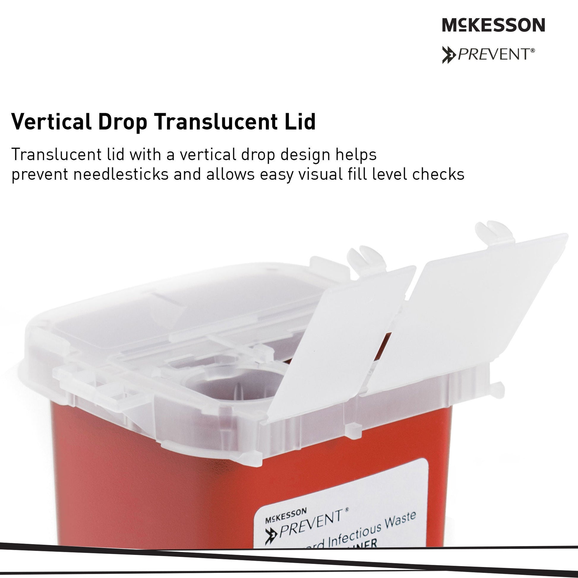 McKesson Prevent® Sharps Container, 1 Quart
