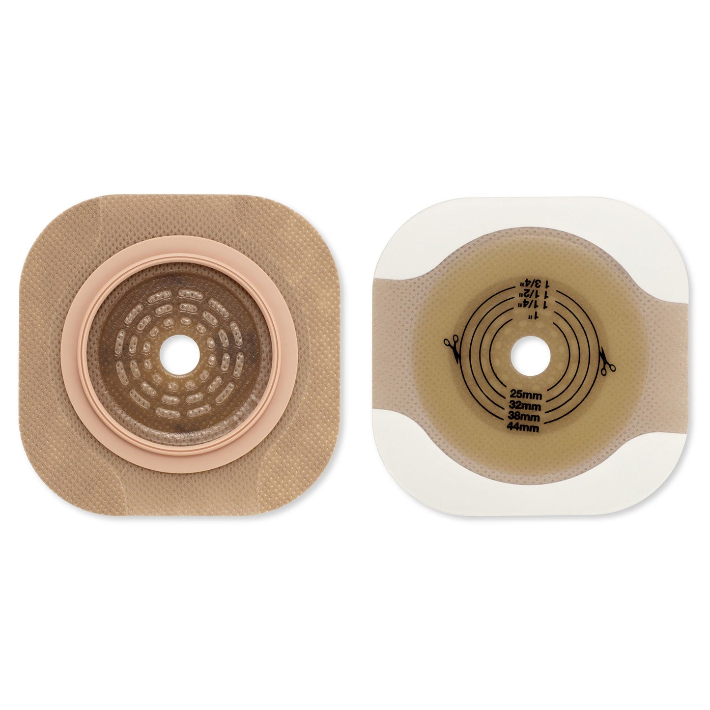 New Image™ Flat CeraPlus™ Ostomy Barrier with Tape Borders, Flange, 29 mm