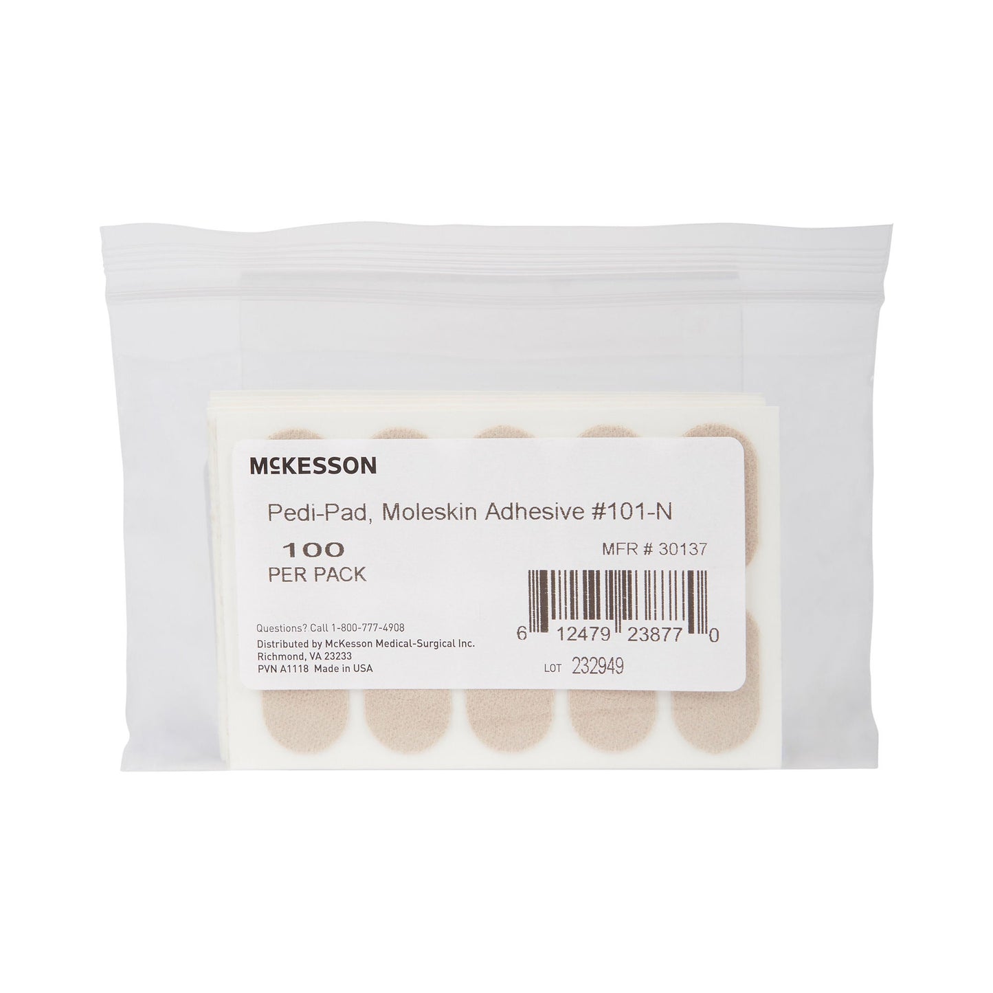 McKesson Pedi-Pad Beige Protective Pad, Narrow