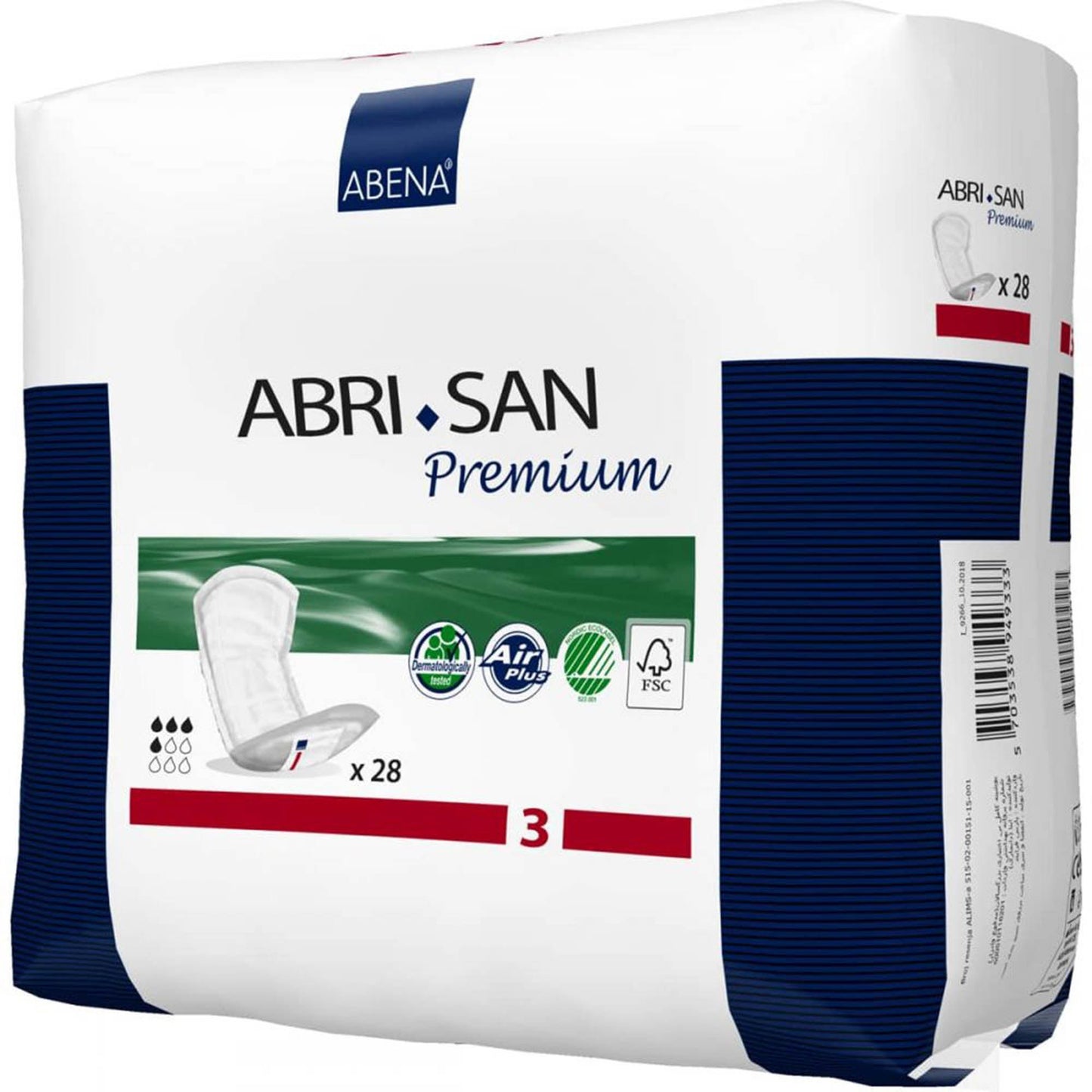 Abri-San™ Premium 3 Bladder Control Pad, 12-Inch Length
