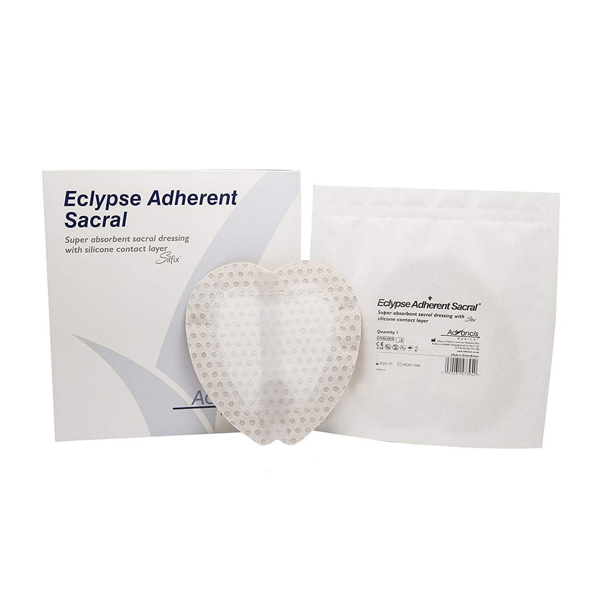 Eclypse Adherent Sacral Super Absorbent Dressing Sacral