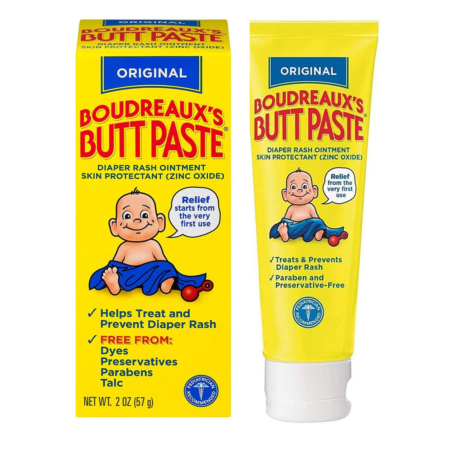 Boudreaux's Original Butt Paste Diaper Rash Treatment, Scented, tube