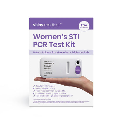 Visby Medical Sexual Health Test Kit Chlamydia Trachomatis / Neisseria Gonorrhoeae / Trichomonas Vaginalis Single Test CLIA Waived