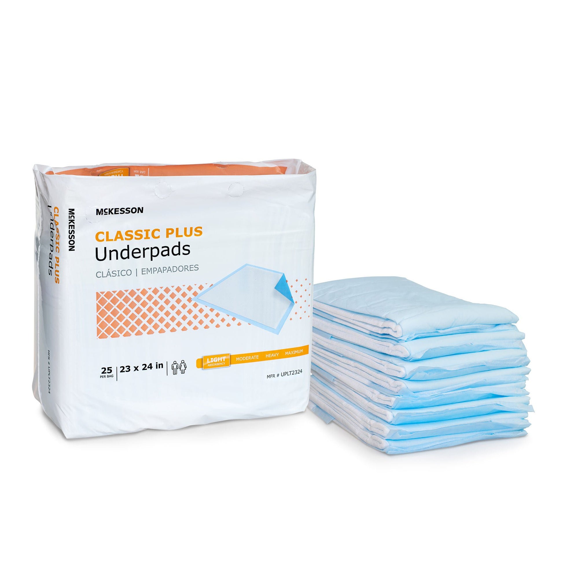 McKesson Classic Plus Light Absorbency Underpads