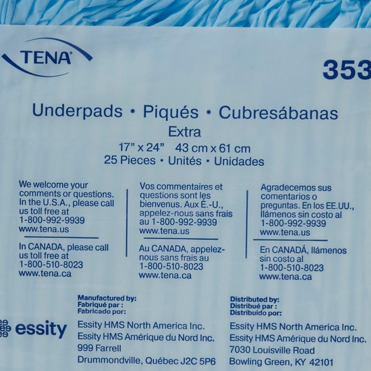 Tena® Extra Absorbent Underpad