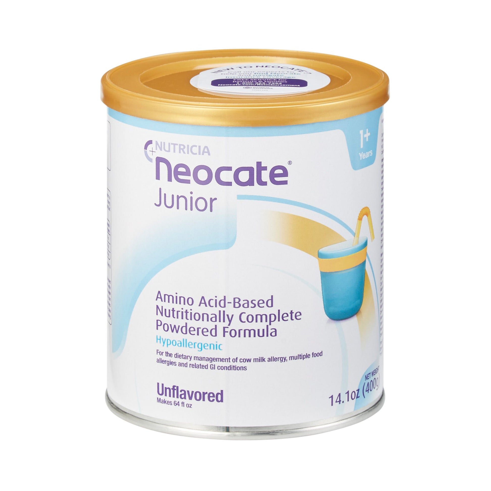Neocate® Junior Amino Acid–Based Powdered Formula, can