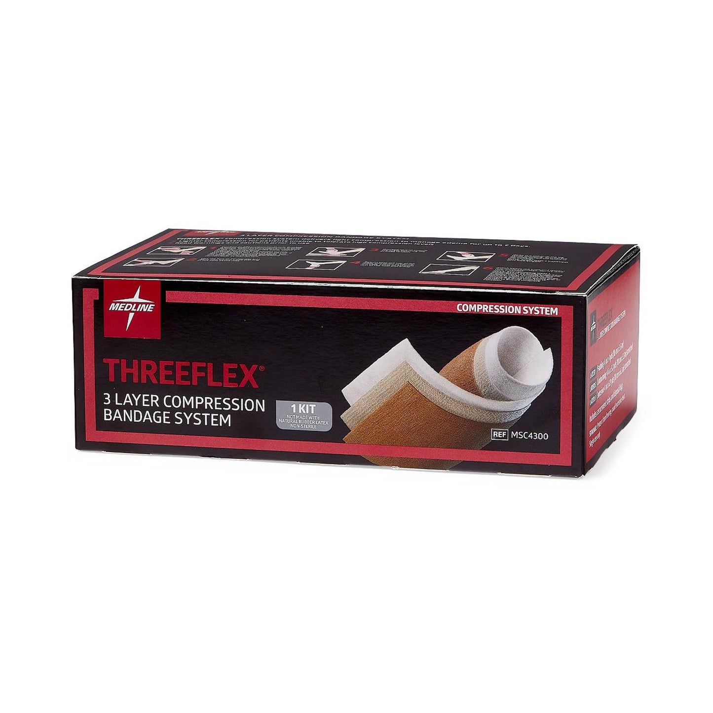 ThreeFlex® Self-adherent / Tape Closure 3 Layer Compression Bandage System