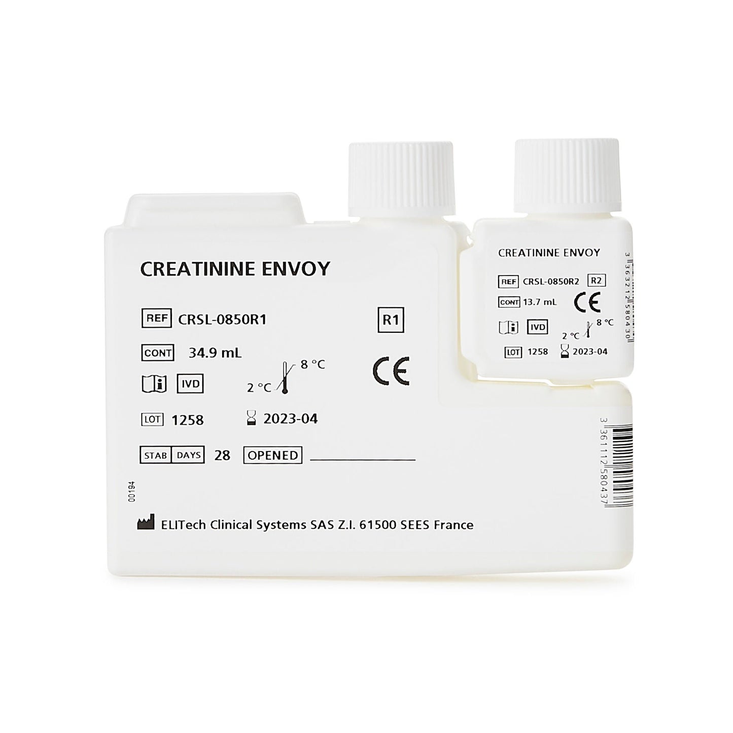 Envoy 500 General Chemistry Reagent Creatinine For Envoy 500 Chemistry Systems 784 Tests