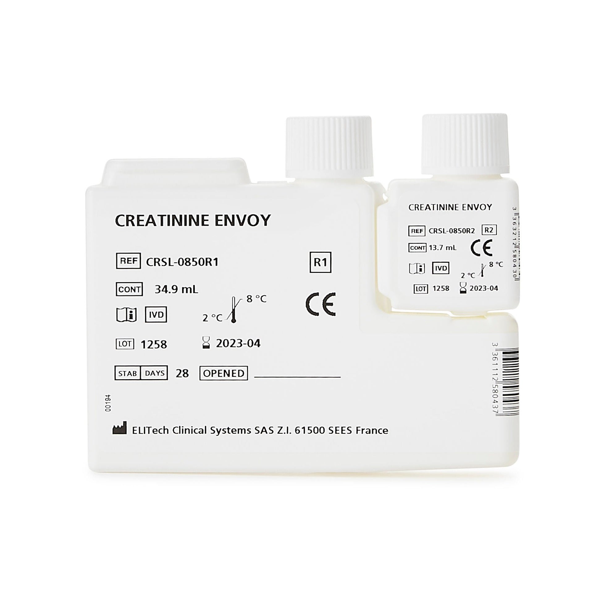Envoy 500 General Chemistry Reagent Creatinine For Envoy 500 Chemistry Systems 784 Tests