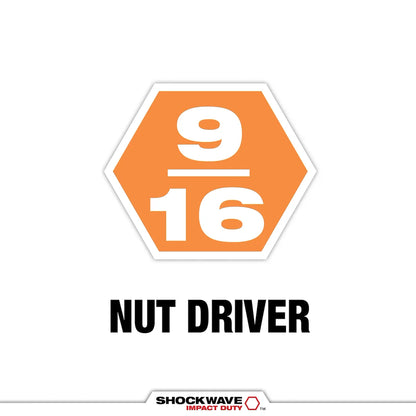 Milwaukee SHOCKWAVE Impact Duty 1/4” x 2-9/16” Magnetic Nut Driver Bulk 10 49-66-4732 | 1/4" Drive