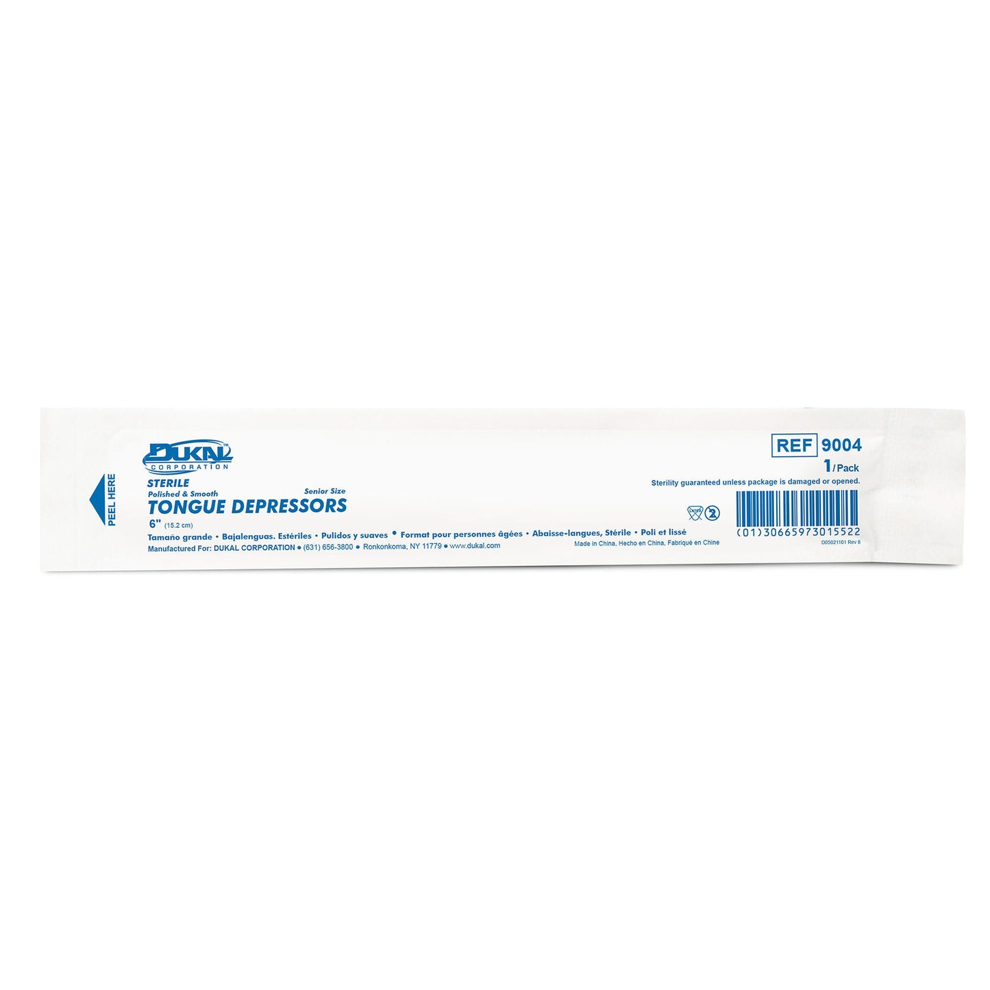Dukal™ Individually Wrapped Tongue Depressors – Box of 100 - view 2