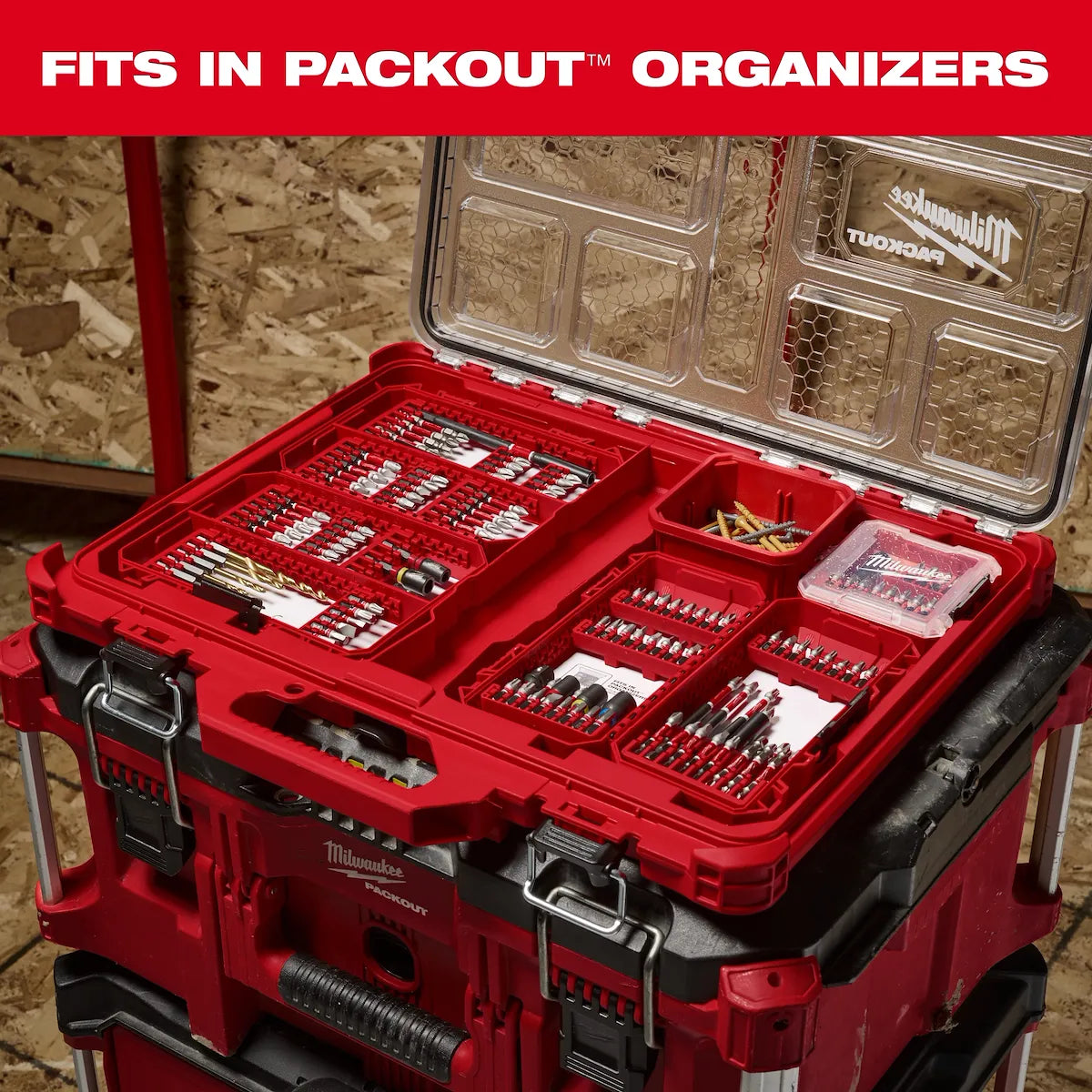 Milwaukee Customizable Small Compact Case for Impact Driver Accessories 48-32-9930 | Polypropylene