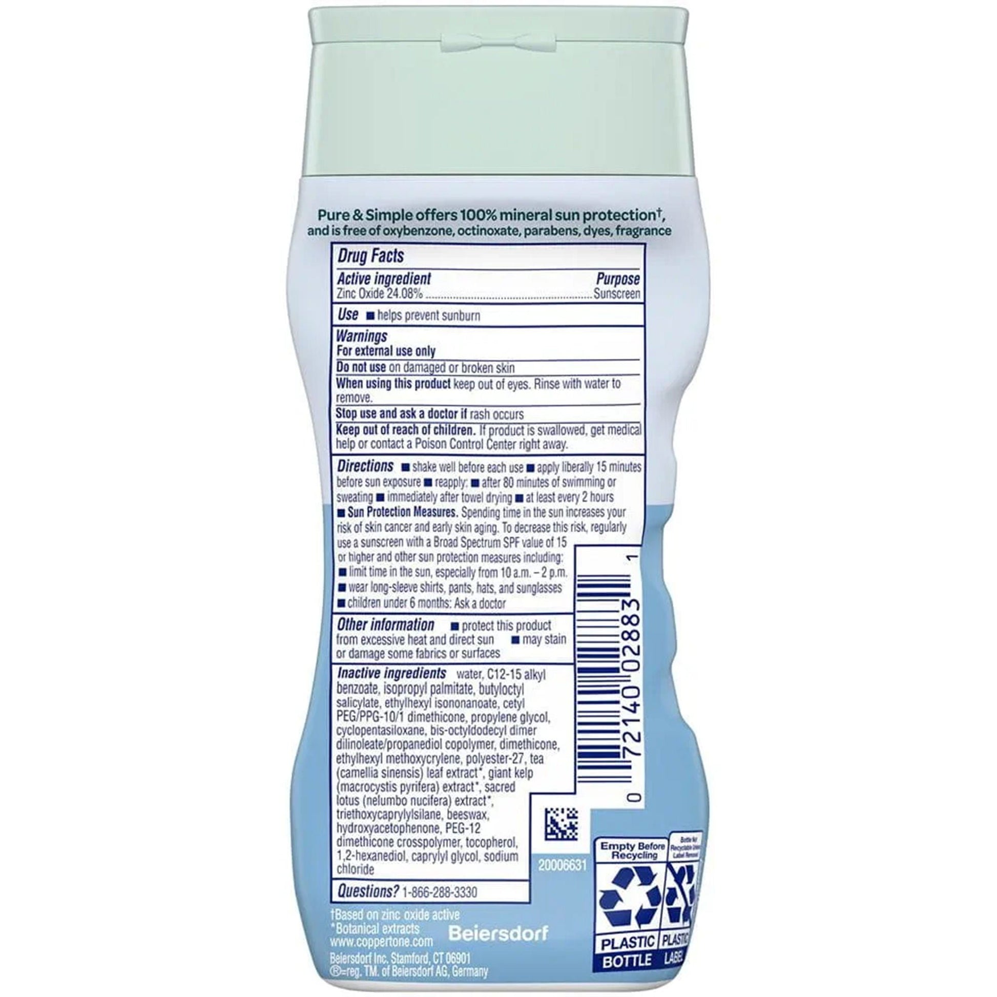 Coppertone® Pure and Simple SPF 50 Mineral Sunscreen Spray