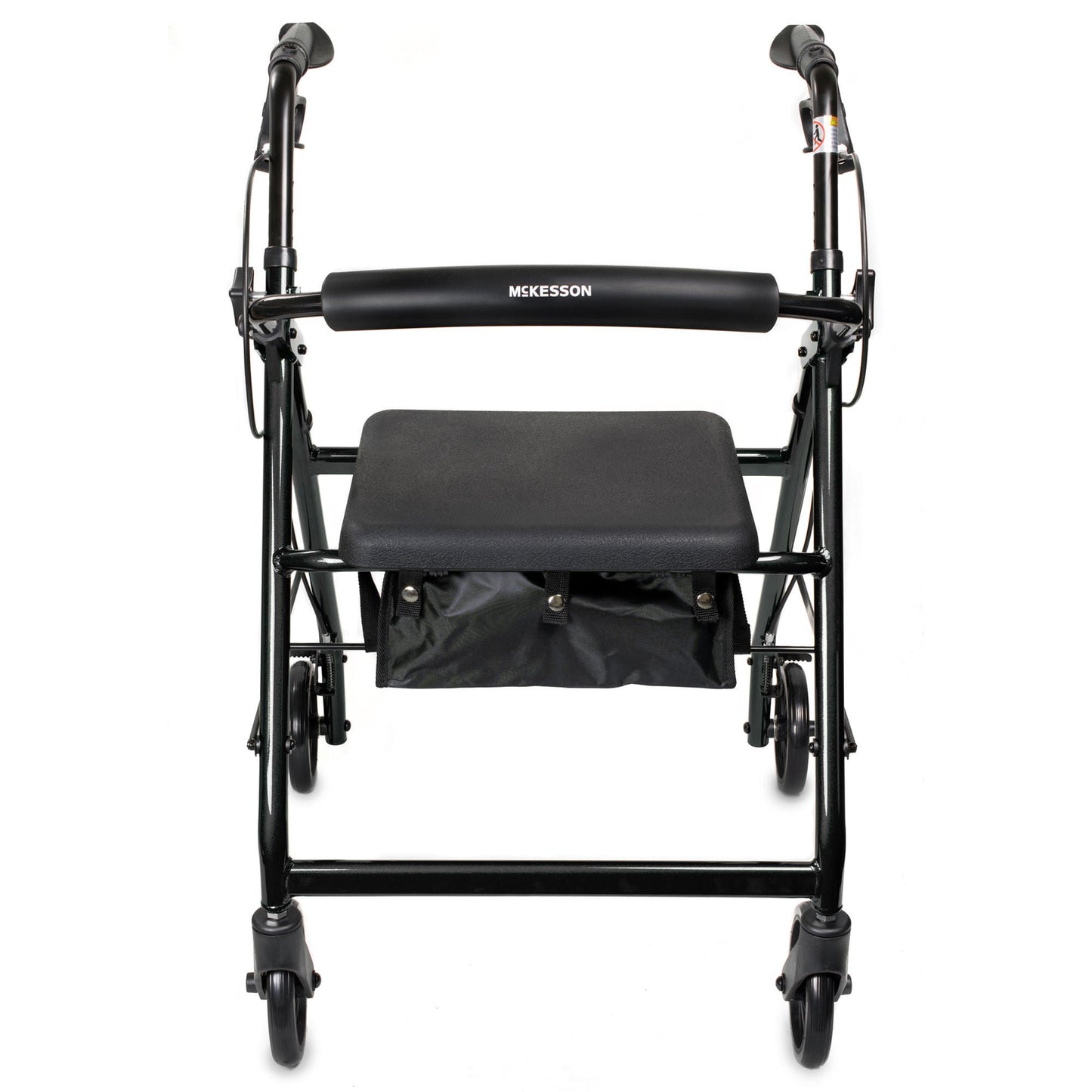 McKesson Folding Aluminum Four-Wheel Rollator, Black