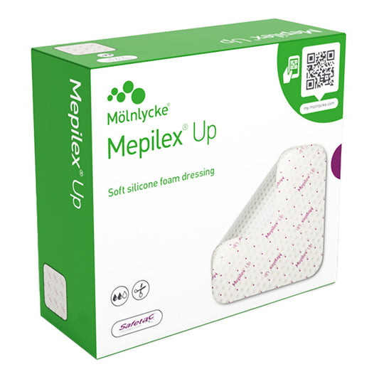 Mepilex Up Foam Dressing Without Border Without Film Backing Silicone Adhesive Square