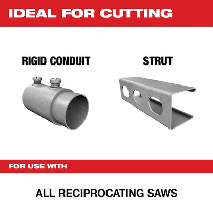 Milwaukee 6" 14 TPI SAWZALL Blade for Medium Metal (5 PK) 48-01-6184 | 6 in Blade Length
