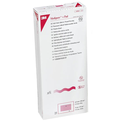3M™ Medipore™ + Pad Soft Cloth Adhesive Dressing