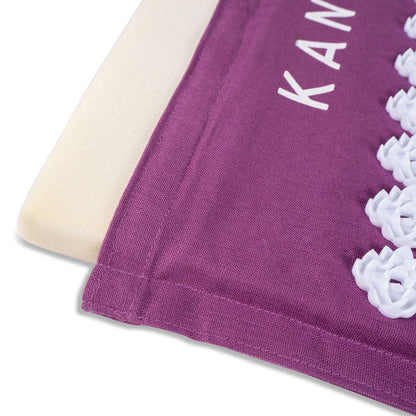 Kanjo Memory Foam Acupressure Mat Set, Purple