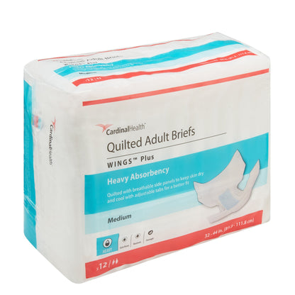Wings™ Plus Quilted Heavy Absorbency Incontinence Brief