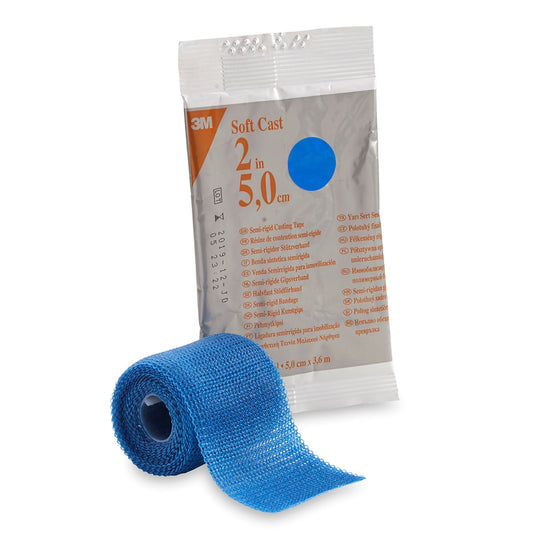 3M Scotchcast Soft Cast Cast Tape Semi-Rigid Fiberglass Blue
