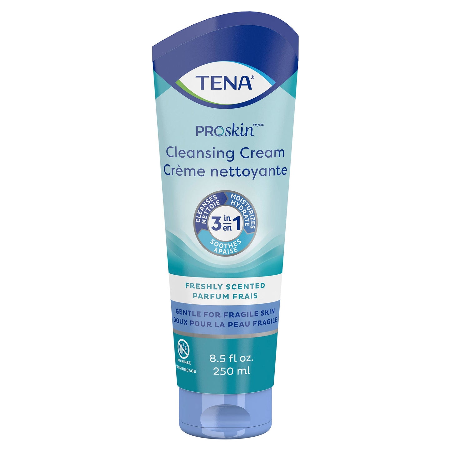 Tena® Body Wash Cleansing Cream, Alcohol-Free, White, 3-in-1 Formula