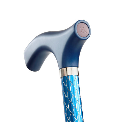 Switch Sticks® Folding Cane, Azure Blue, 32 to 37 Inch Height