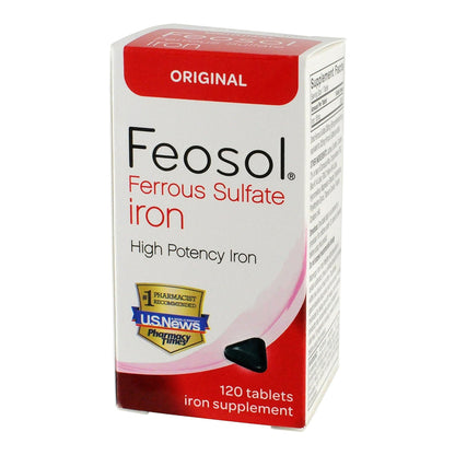 Feosol Ferrous Sulfate Iron Tablets Original