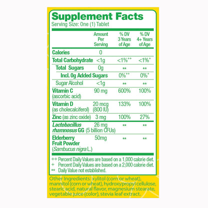 Culturelle® Kids Immune Defense Chewables, Berry Flavor