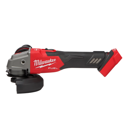 Milwaukee M18 FUEL 4-1/2" / 5" Variable Speed Braking Grinder, Slide Switch Lock-On 2889-20 | M18 Battery, Metal