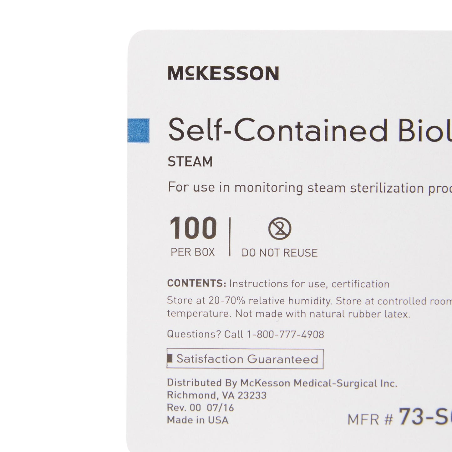 McKesson Sterilization Biological Indicator Vial