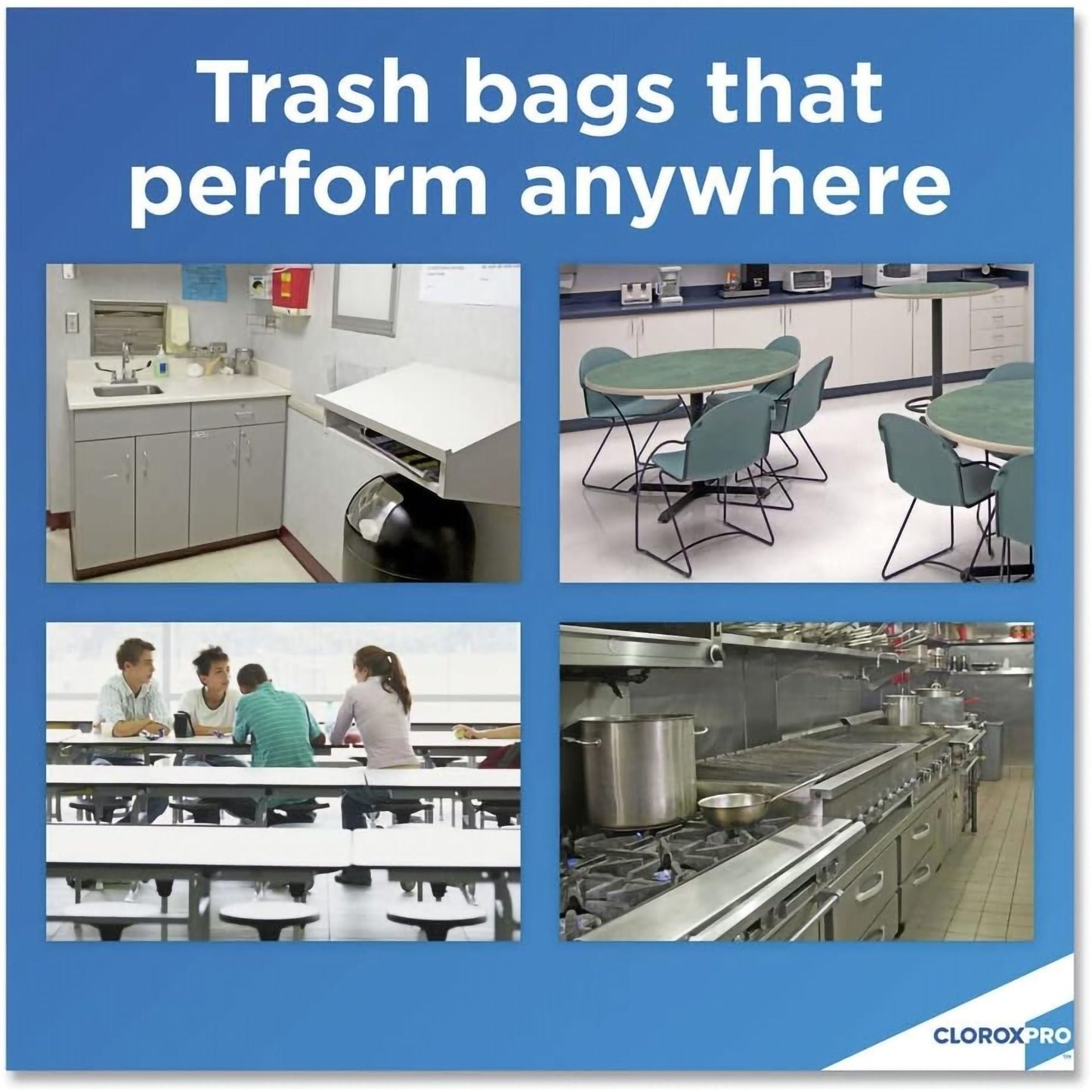 Glad Trash Bag 13 gal. 0.72 mil White Tall Kitchen Dispenser Box