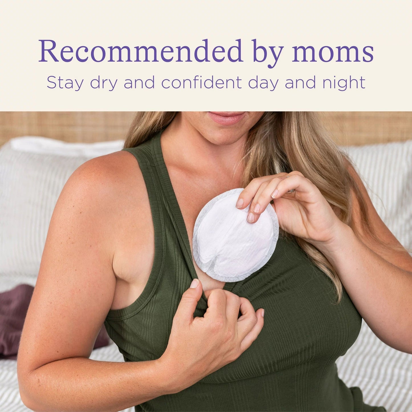 Lansinoh Stay Dry Nursing Pad 3 Layer Fabric Disposable