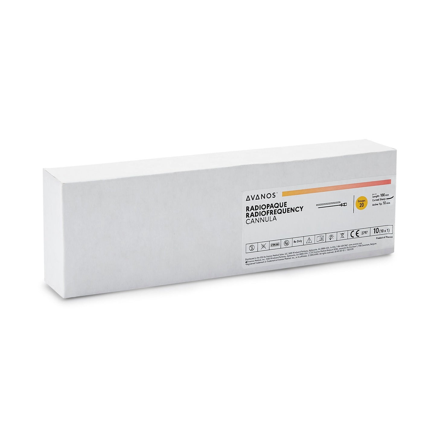Avanos Radiofrequency Cannula, 100 mm length