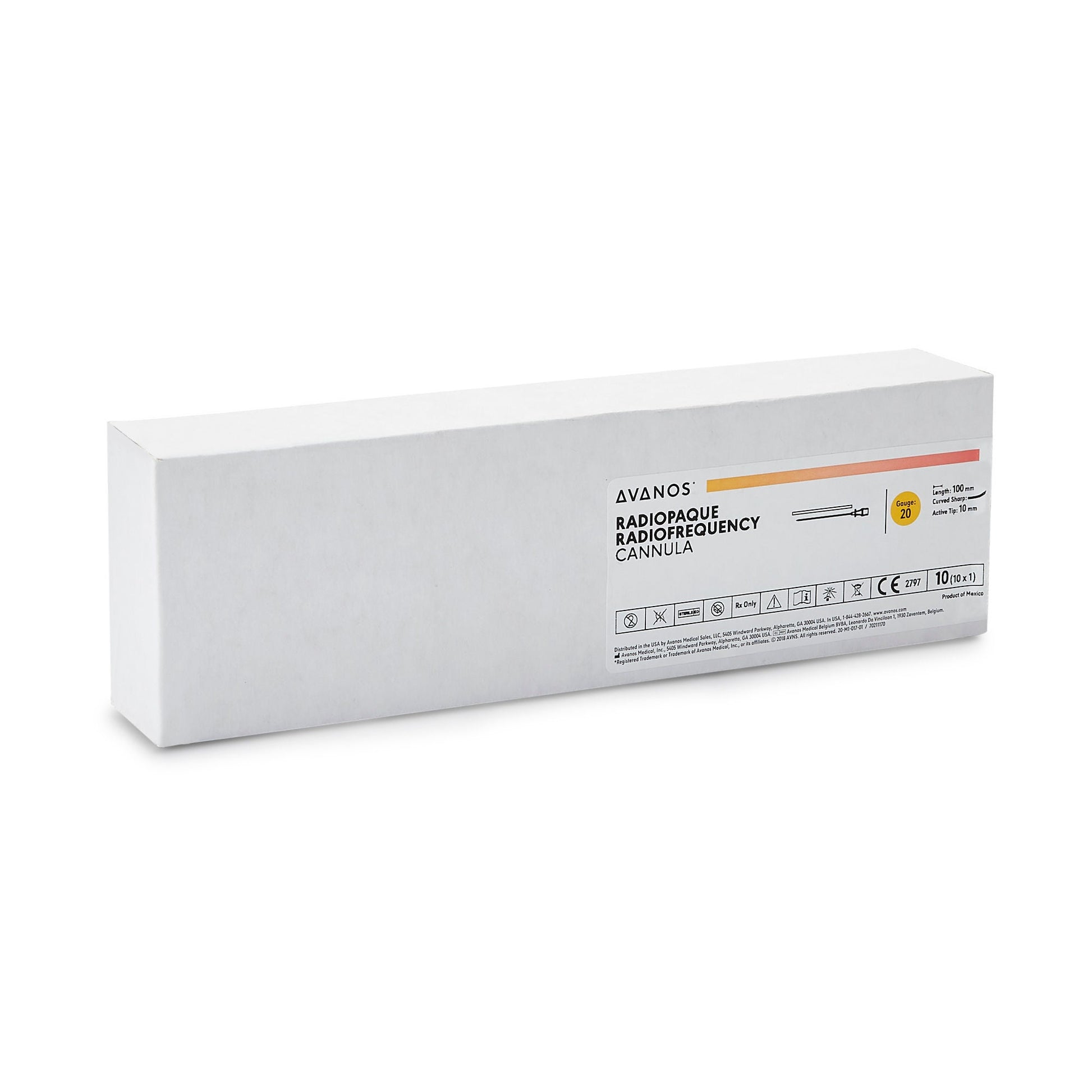 Avanos Radiofrequency Cannula, 100 mm length