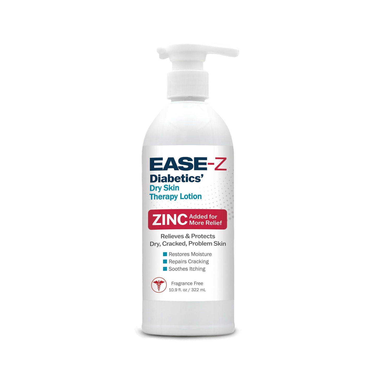 EASE-Z Diabetics' Dry Skin Therapy Foot Cream, Scented, Pump Bottle
