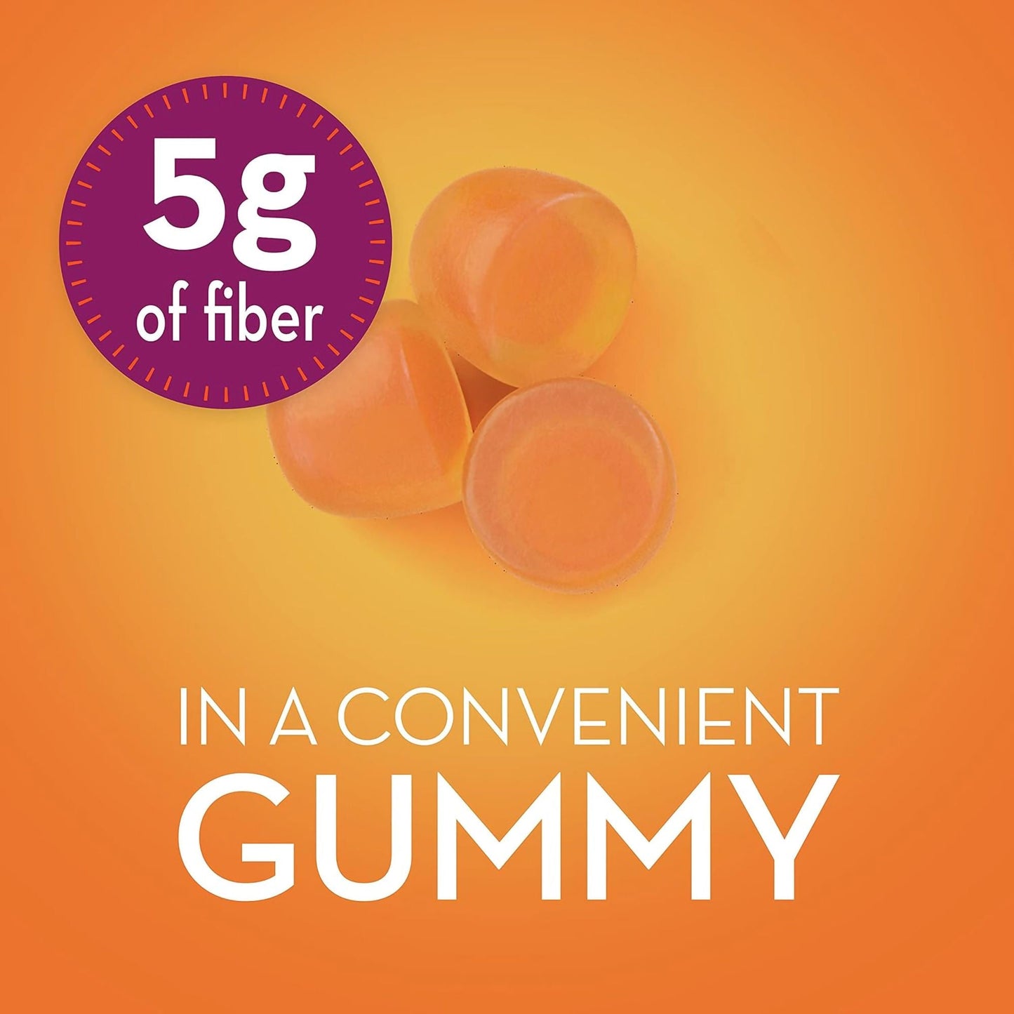 Metamucil Fiber Supplement Gummies Orange Flavor