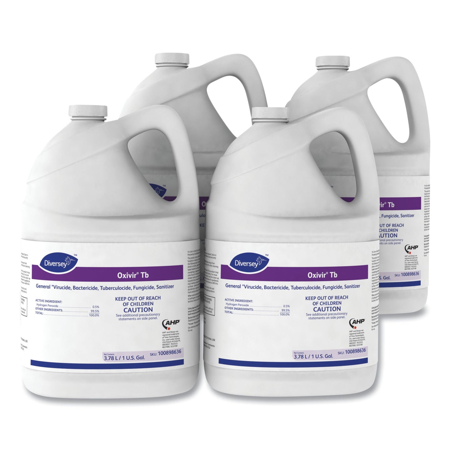 Diversey Oxivir Tb Surface Disinfectant Cleaner Peroxide Based Manual Pour Liquid Jug Cherry Almond Scent