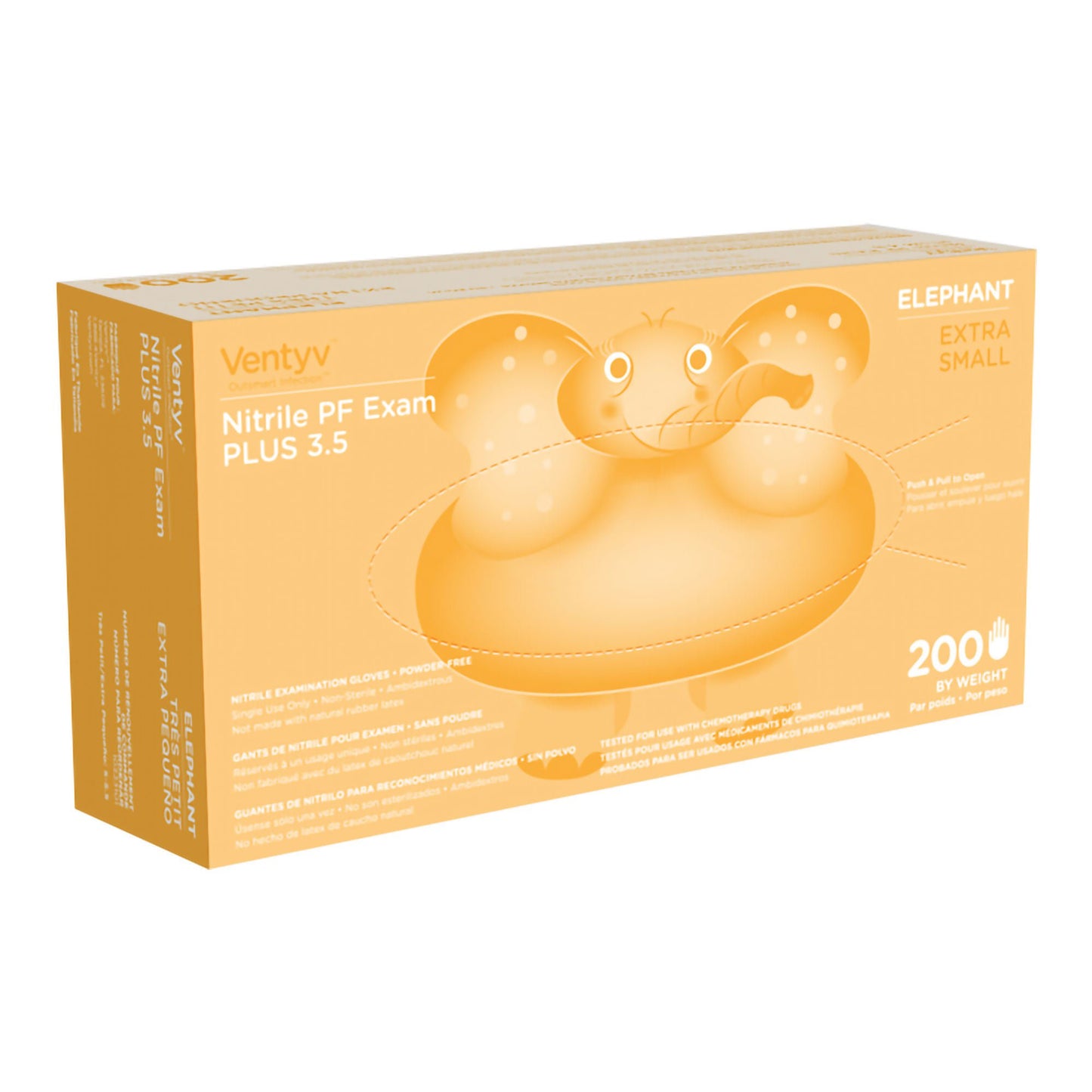 Ventyv® Plus 3.5 ELEPHANT Nitrile Exam Gloves, Violet