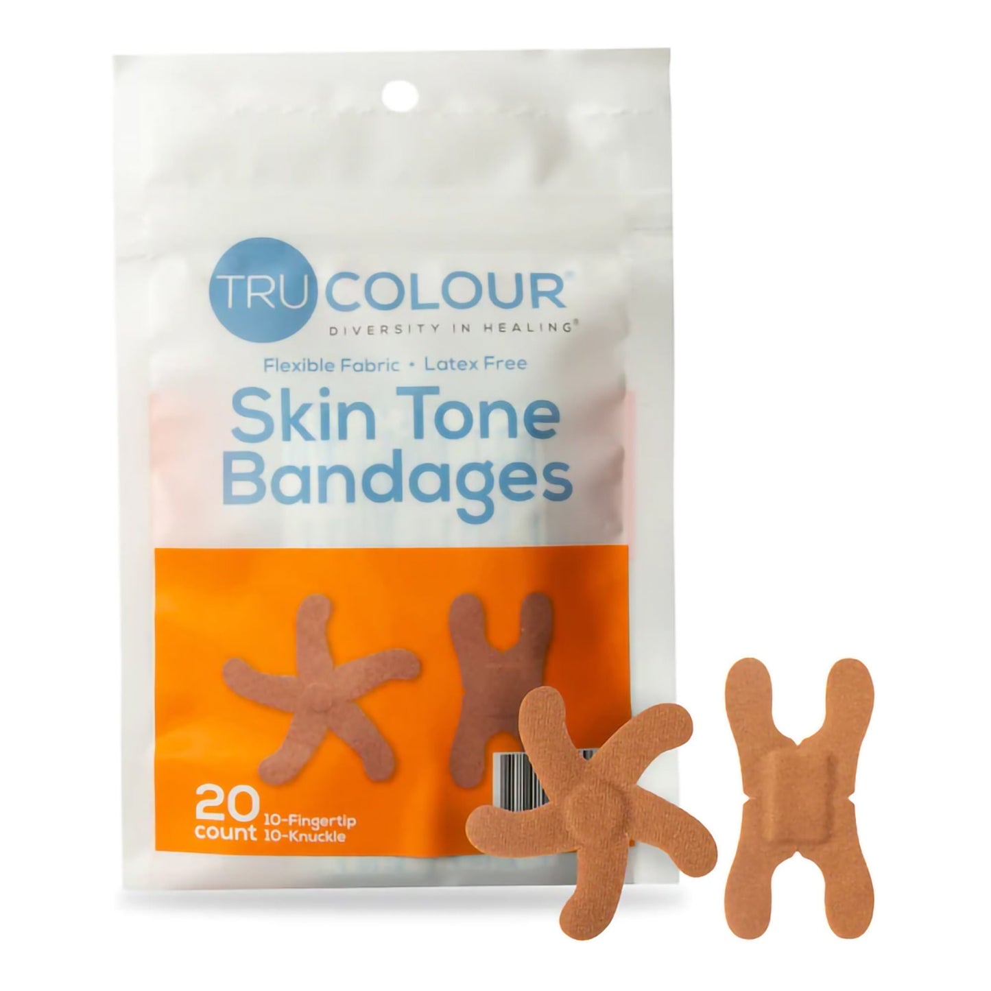 TruColour® Brown Adhesive Strip, Knuckle / Fingertip