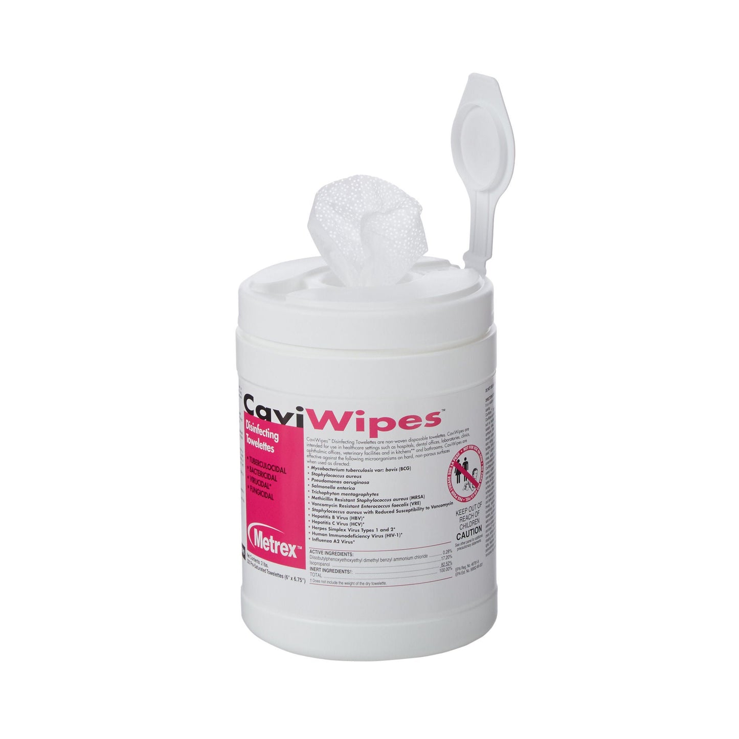 Metrex CaviWipes Surface Disinfectant Alcohol-Based Wipes