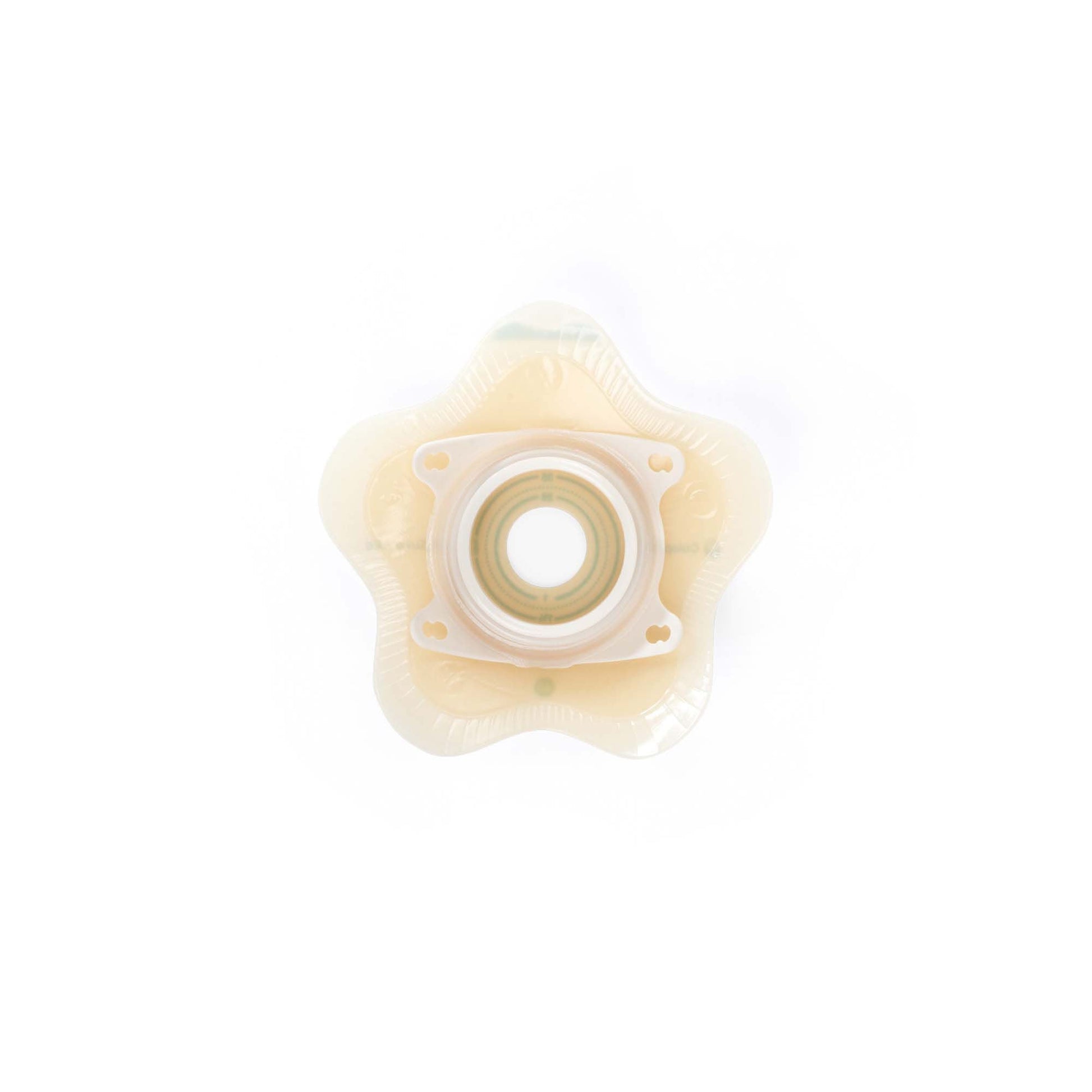 SenSura® Mio Click Convex Flip Ostomy Barrier, Stoma Openings, Green Match